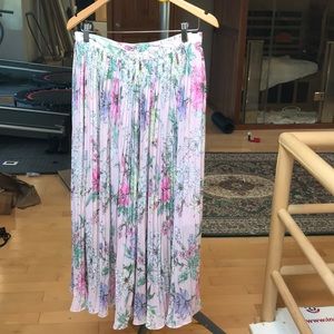 Pink flower ‏Maxi skirt